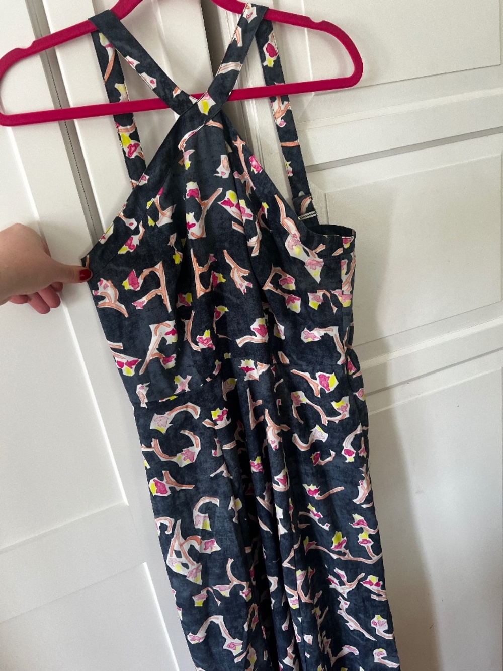 Breezy Floral Halter Midi Dress